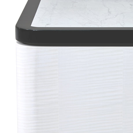 Tuxedo Piano Keyboard Nightstand, Large Piano Keyboard from Michael Amini - Luna Furniture