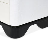 Tuxedo Piano Keyboard Nightstand, Large Piano Keyboard from Michael Amini - Luna Furniture