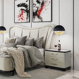 Tuxedo Piano Keyboard Nightstand, Large Piano Keyboard from Michael Amini - Luna Furniture