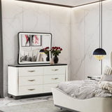 Tuxedo Piano Keyboard Dresser With Mirror from Michael Amini - Luna Furniture