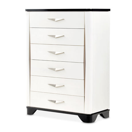 Tuxedo Piano Keyboard 6 Drawer Chest Piano Keyboard from Michael Amini - Luna Furniture