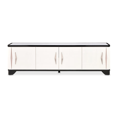 Tuxedo Piano Keyboard Media Cabinet from Michael Amini - Luna Furniture