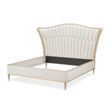 St. Charles Dove Gray Queen Bed from Michael Amini - Luna Furniture