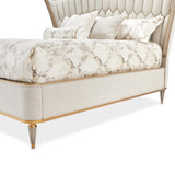 St. Charles Dove Gray Eastern King Bed from Michael Amini - Luna Furniture
