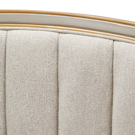 St. Charles Dove Gray Queen Bed from Michael Amini - Luna Furniture