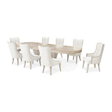 St. Charles Dove Gray Double Pedestal Dining Table from Michael Amini - Luna Furniture