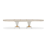 St. Charles Dove Gray Double Pedestal Dining Table from Michael Amini - Luna Furniture