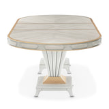 St. Charles Dove Gray Double Pedestal Dining Table from Michael Amini - Luna Furniture