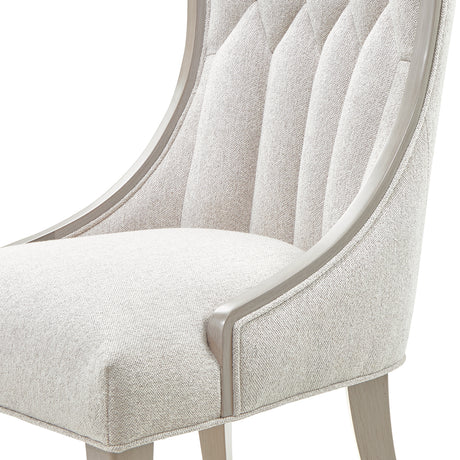 St. Charles Dove Gray Dining Side Chair from Michael Amini - Luna Furniture