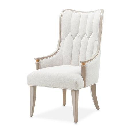 St. Charles Dove Gray Dining Arm Chair from Michael Amini - Luna Furniture