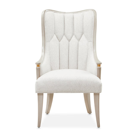 St. Charles Dove Gray Dining Arm Chair from Michael Amini - Luna Furniture