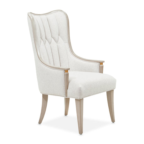 St. Charles Dove Gray Dining Arm Chair from Michael Amini - Luna Furniture