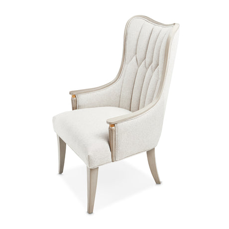 St. Charles Dove Gray Dining Arm Chair from Michael Amini - Luna Furniture