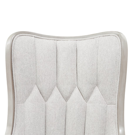 St. Charles Dove Gray Dining Arm Chair from Michael Amini - Luna Furniture