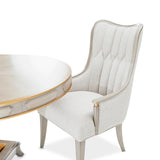 St. Charles Dove Gray Dining Arm Chair from Michael Amini - Luna Furniture