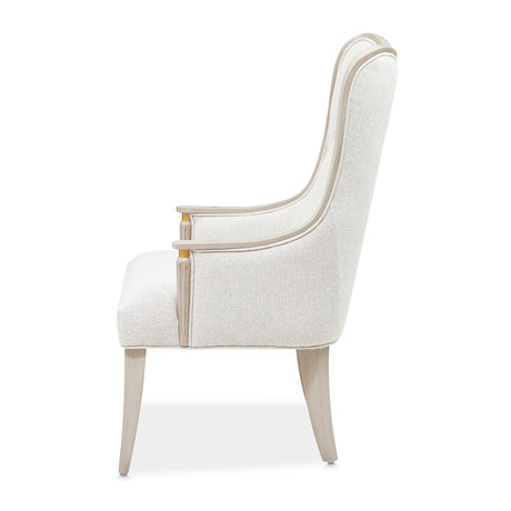 St. Charles Dove Gray Dining Arm Chair from Michael Amini - Luna Furniture