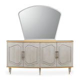 St. Charles Dove Gray Sideboard With Mirror from Michael Amini - Luna Furniture