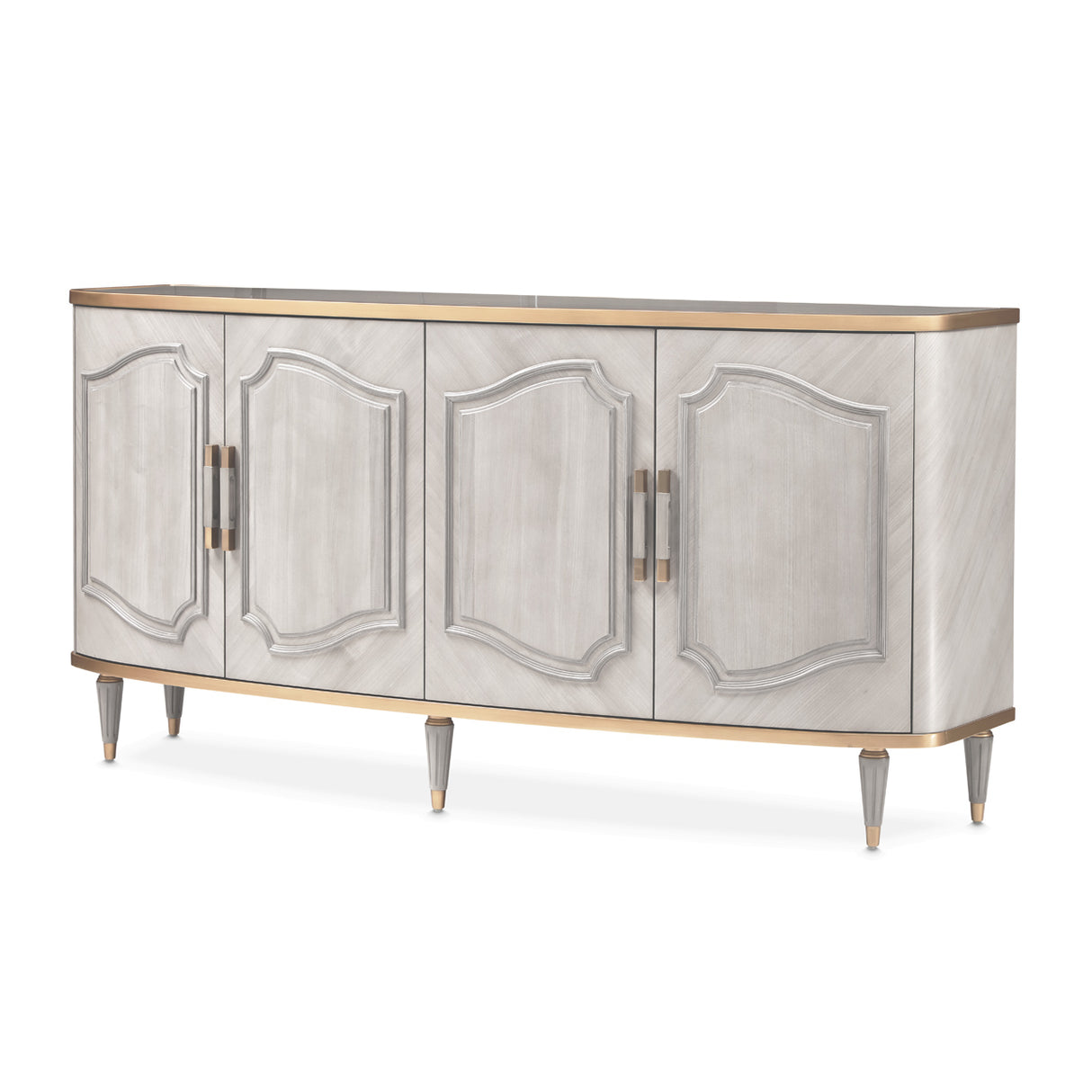 St. Charles Dove Gray Sideboard from Michael Amini - Luna Furniture