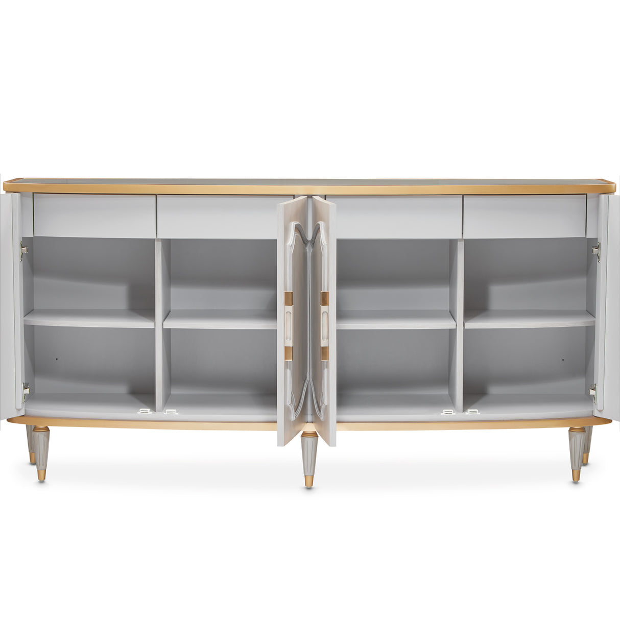 St. Charles Dove Gray Sideboard from Michael Amini - Luna Furniture