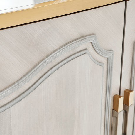 St. Charles Dove Gray Sideboard from Michael Amini - Luna Furniture