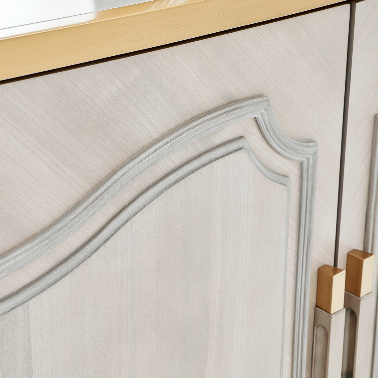 St. Charles Dove Gray Sideboard from Michael Amini - Luna Furniture