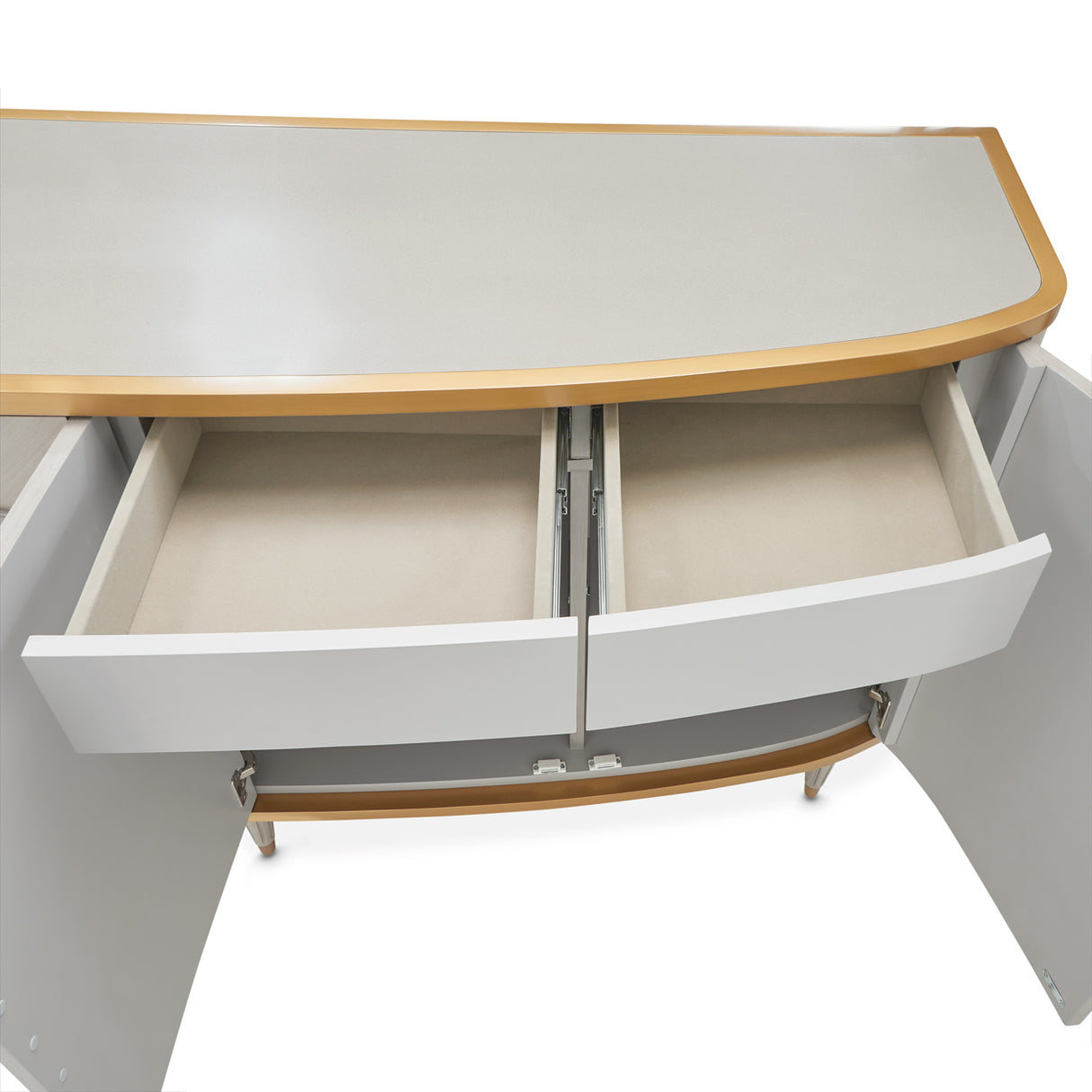 St. Charles Dove Gray Sideboard from Michael Amini - Luna Furniture