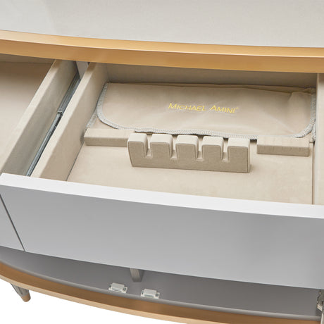 St. Charles Dove Gray Sideboard from Michael Amini - Luna Furniture