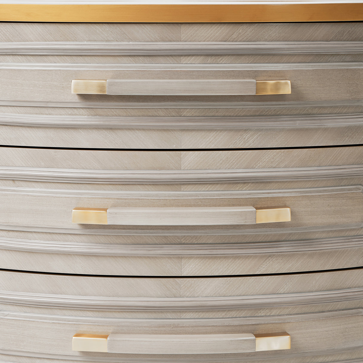 St. Charles Dove Gray 3-drawer Nightstand from Michael Amini - Luna Furniture