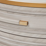 St. Charles Dove Gray 2-drawer Nightstand from Michael Amini - Luna Furniture
