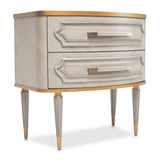 St. Charles Dove Gray 2-drawer Nightstand from Michael Amini - Luna Furniture