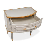 St. Charles Dove Gray 2-drawer Nightstand from Michael Amini - Luna Furniture