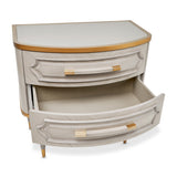 St. Charles Dove Gray 2-drawer Nightstand from Michael Amini - Luna Furniture