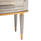 St. Charles Dove Gray 2-drawer Nightstand from Michael Amini - Luna Furniture