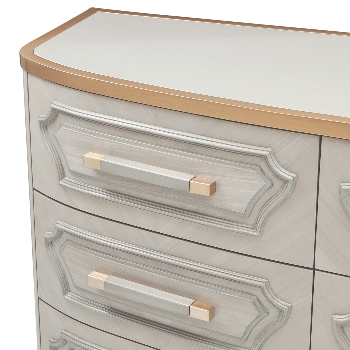 St. Charles Dove Gray Dresser from Michael Amini - Luna Furniture