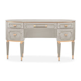 St. Charles Dove Gray Vanity Desk from Michael Amini - Luna Furniture