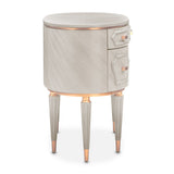St. Charles Dove Gray Vanity Desk from Michael Amini - Luna Furniture