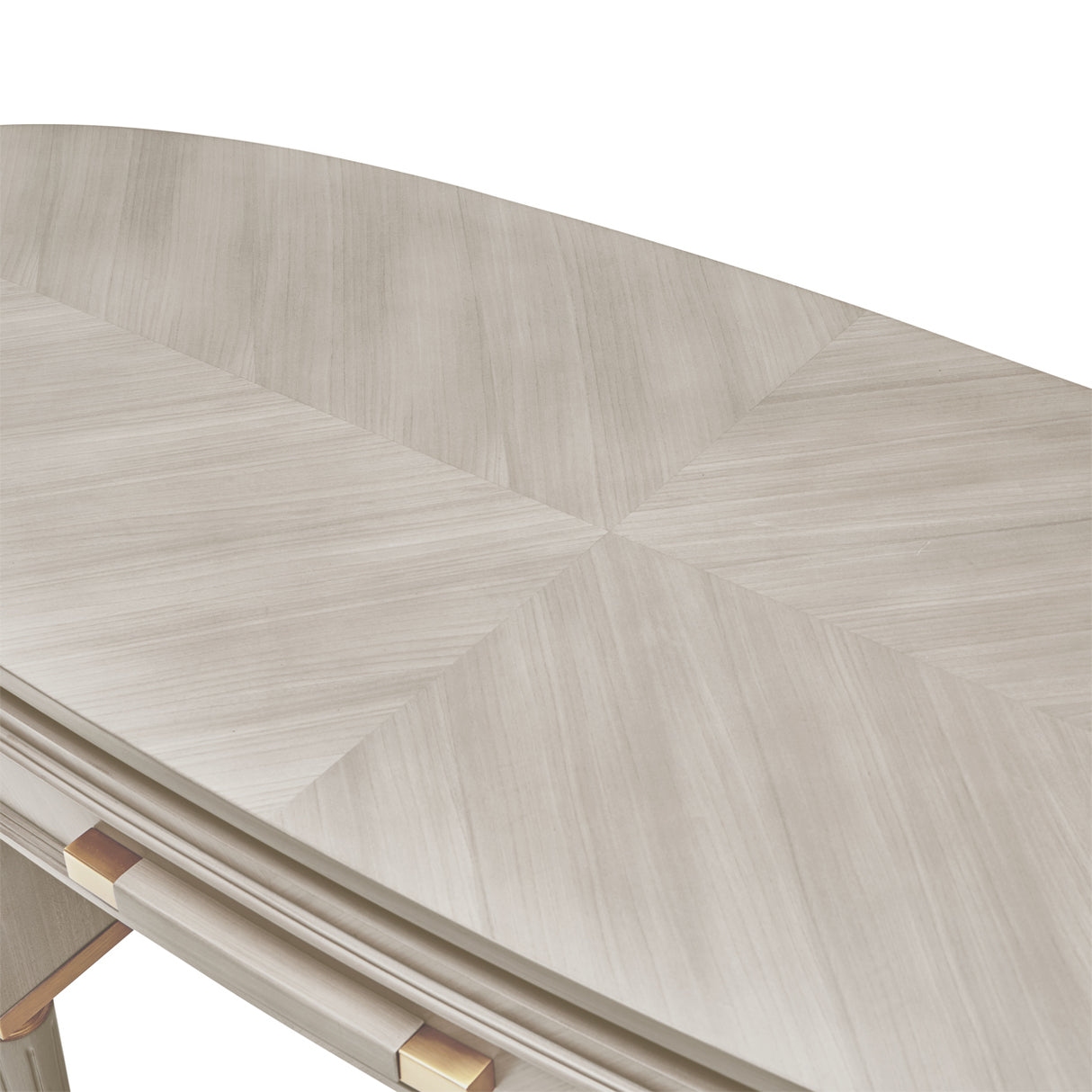 St. Charles Dove Gray Vanity Desk from Michael Amini - Luna Furniture