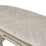 St. Charles Dove Gray Vanity Desk from Michael Amini - Luna Furniture