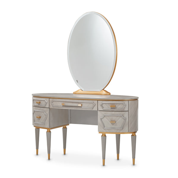 St. Charles Dove Gray Vanity With Mirror