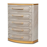 St. Charles Dove Gray Highboy Chest from Michael Amini - Luna Furniture