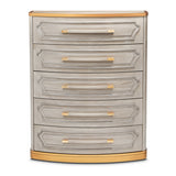 St. Charles Dove Gray Highboy Chest from Michael Amini - Luna Furniture