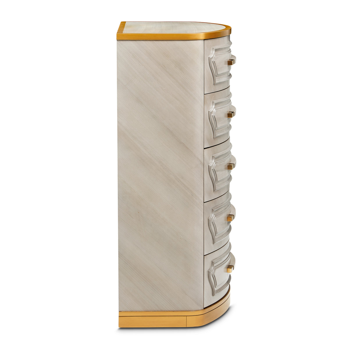 St. Charles Dove Gray Highboy Chest from Michael Amini - Luna Furniture