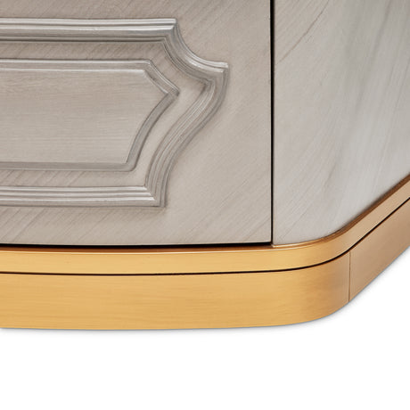 St. Charles Dove Gray Highboy Chest from Michael Amini - Luna Furniture
