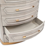St. Charles Dove Gray Highboy Chest from Michael Amini - Luna Furniture