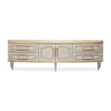 St. Charles Dove Gray Media Cabinet from Michael Amini - Luna Furniture