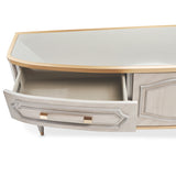 St. Charles Dove Gray Media Cabinet from Michael Amini - Luna Furniture