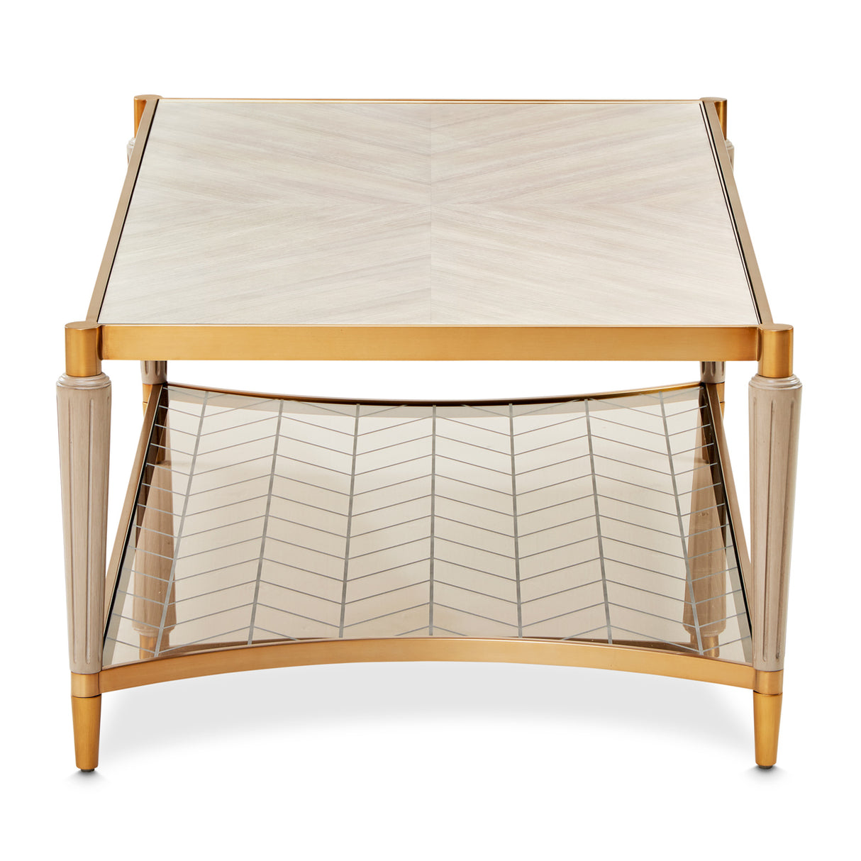 St. Charles Dove Gray Rectangular Cocktail Table from Michael Amini - Luna Furniture
