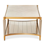 St. Charles Dove Gray Rectangular Cocktail Table from Michael Amini - Luna Furniture