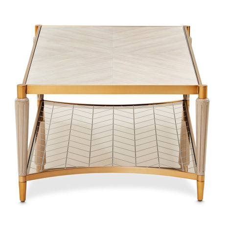 St. Charles Dove Gray Rectangular Cocktail Table from Michael Amini - Luna Furniture