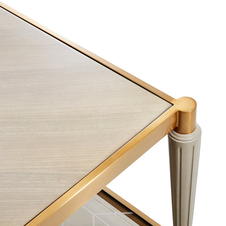 St. Charles Dove Gray Rectangular Cocktail Table from Michael Amini - Luna Furniture